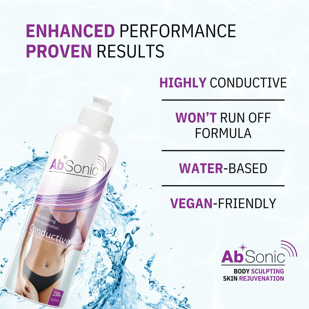 Absonic conductive gel easy cleanup with water-soluble formula