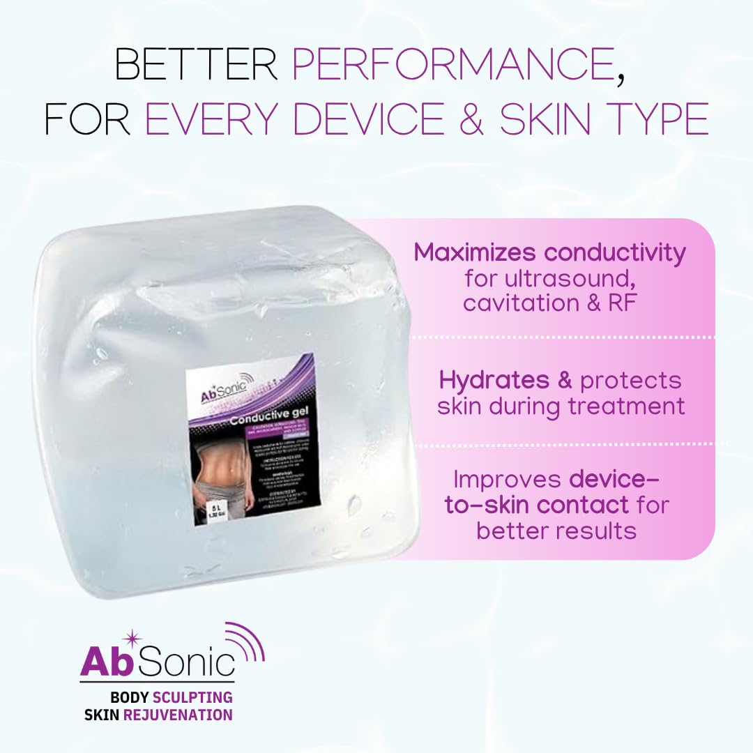 Absonic gel for laser hair removal and RF treatments with even glide