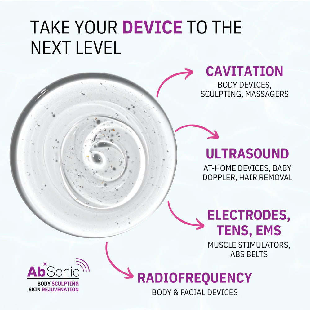 Absonic conductive gel water-based formula for comfortable sessions