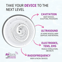 Absonic conductive gel water-based formula for comfortable sessions