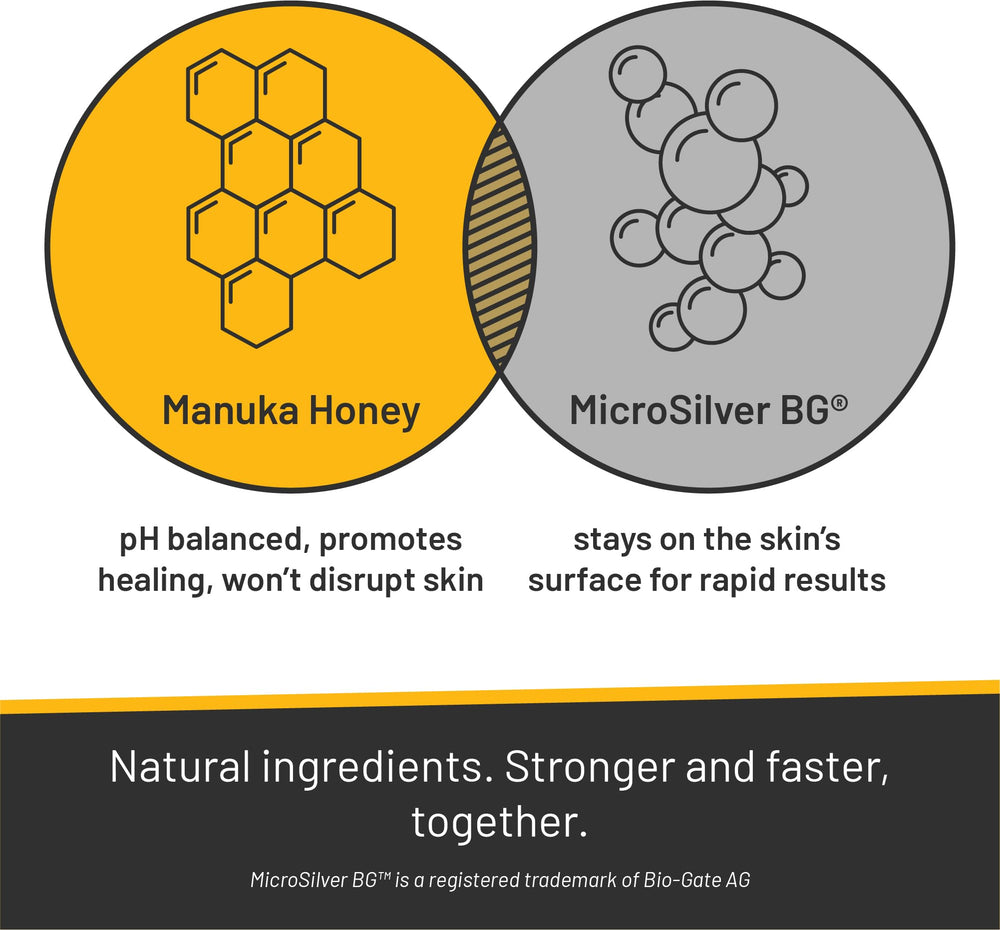 Absorbine Silver Honey application on dog paw demonstrates soothing topical care