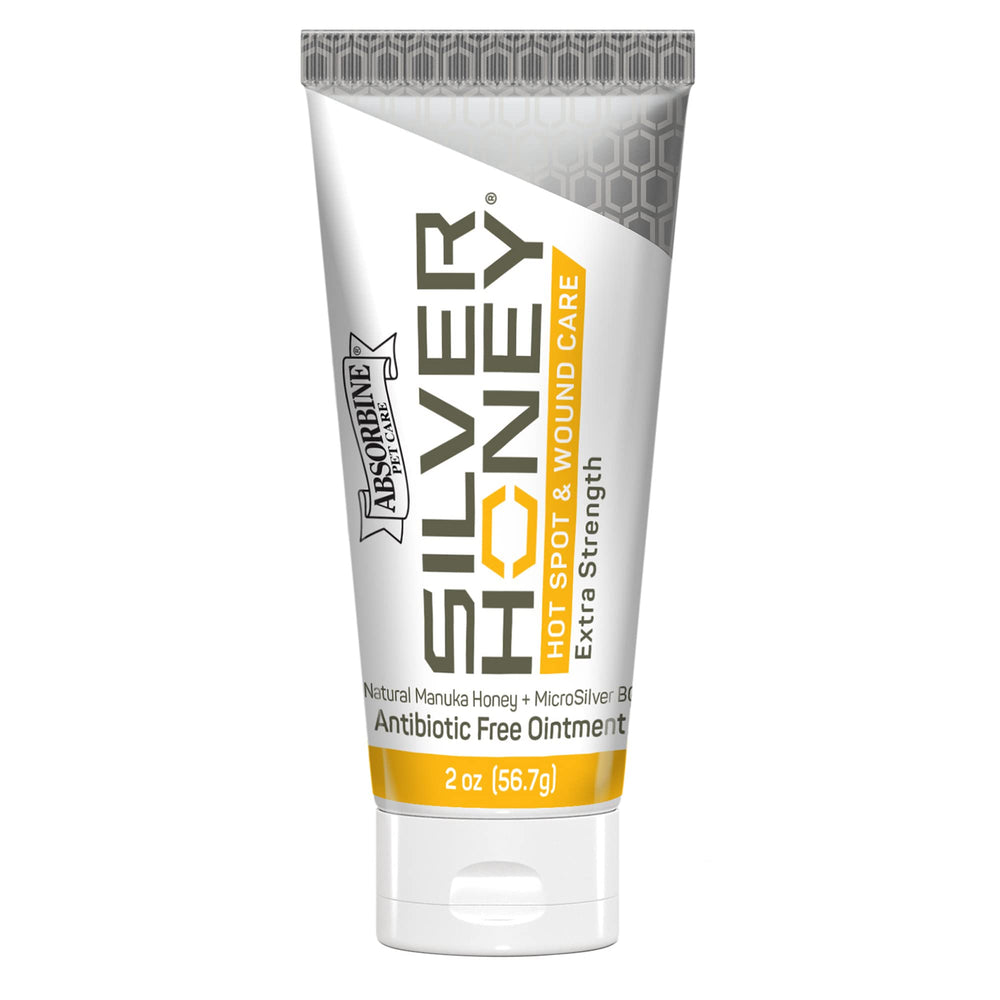 Absorbine Silver Honey hot spot ointment 2oz tube helps soothe irritated skin