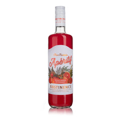 Abstinence Blood Orange Aperitif bottle front view for mindful sipping