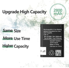 Abtter SCP-73LBPS battery side profile, high-capacity design for longer standby