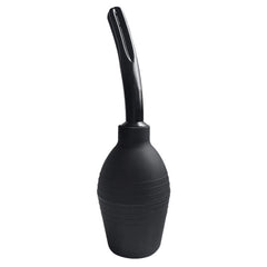 Abyclean anal douche bulb in black shows 310ml capacity for simple at-home cleansing.