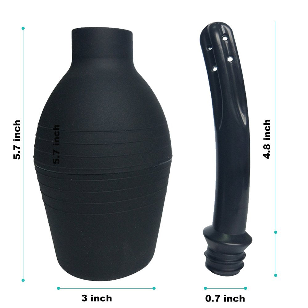 Abyclean bulb features ergonomic, non-slip grip for secure handling during use.