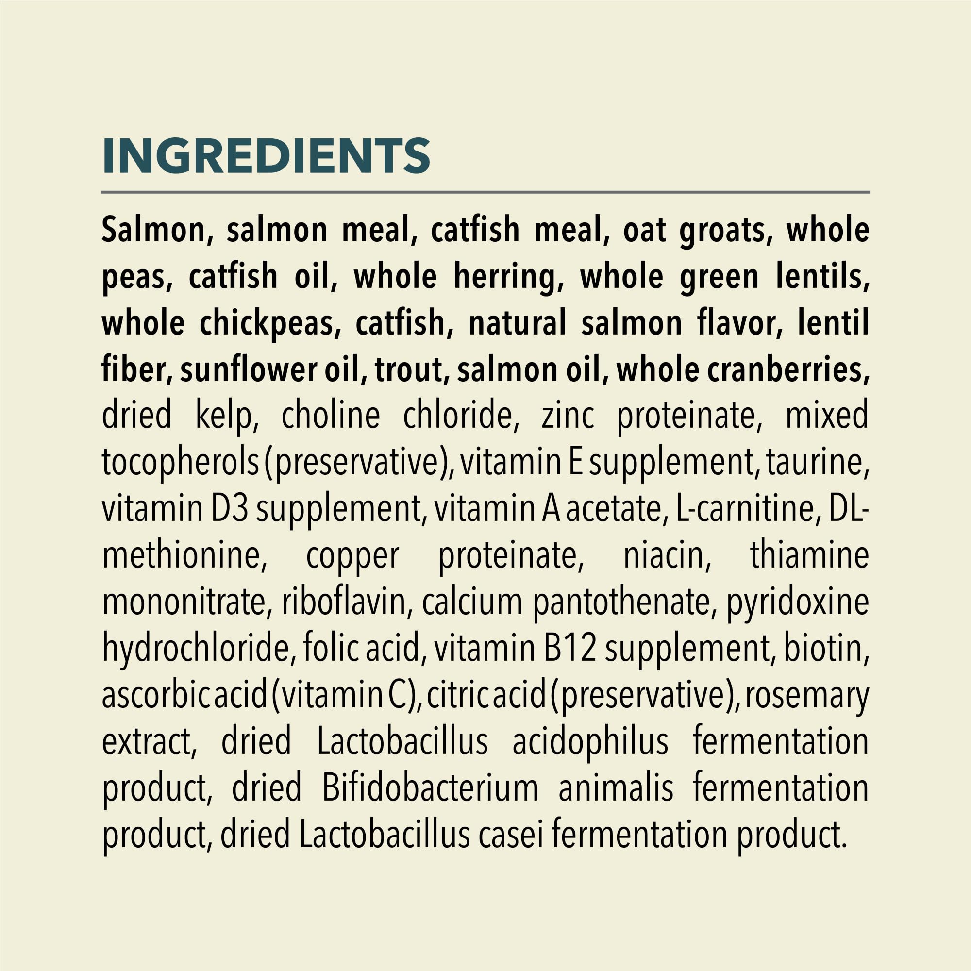 ACANA Bountiful Catch digestive health probiotics graphic suggests gut-friendly nutrition