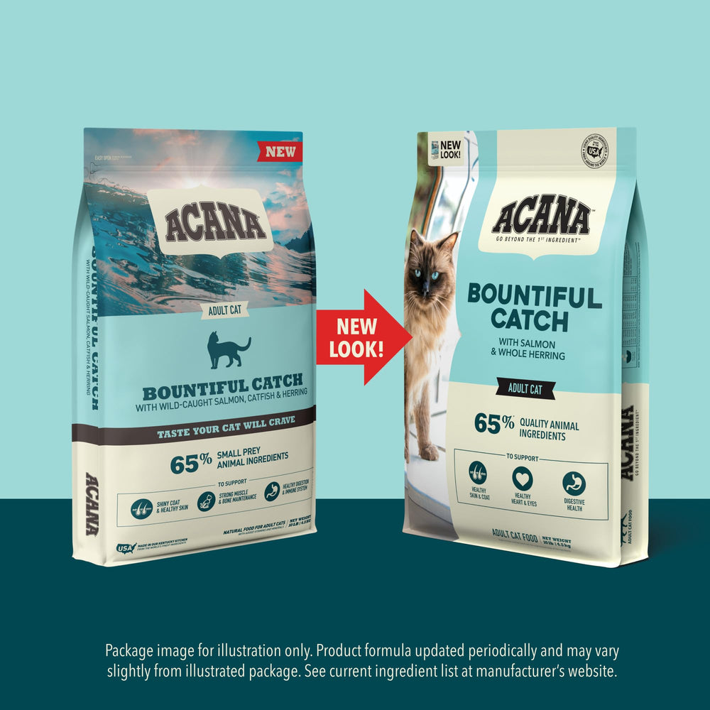 ACANA Bountiful Catch world-sourced ingredients map emphasizes freshness and traceability