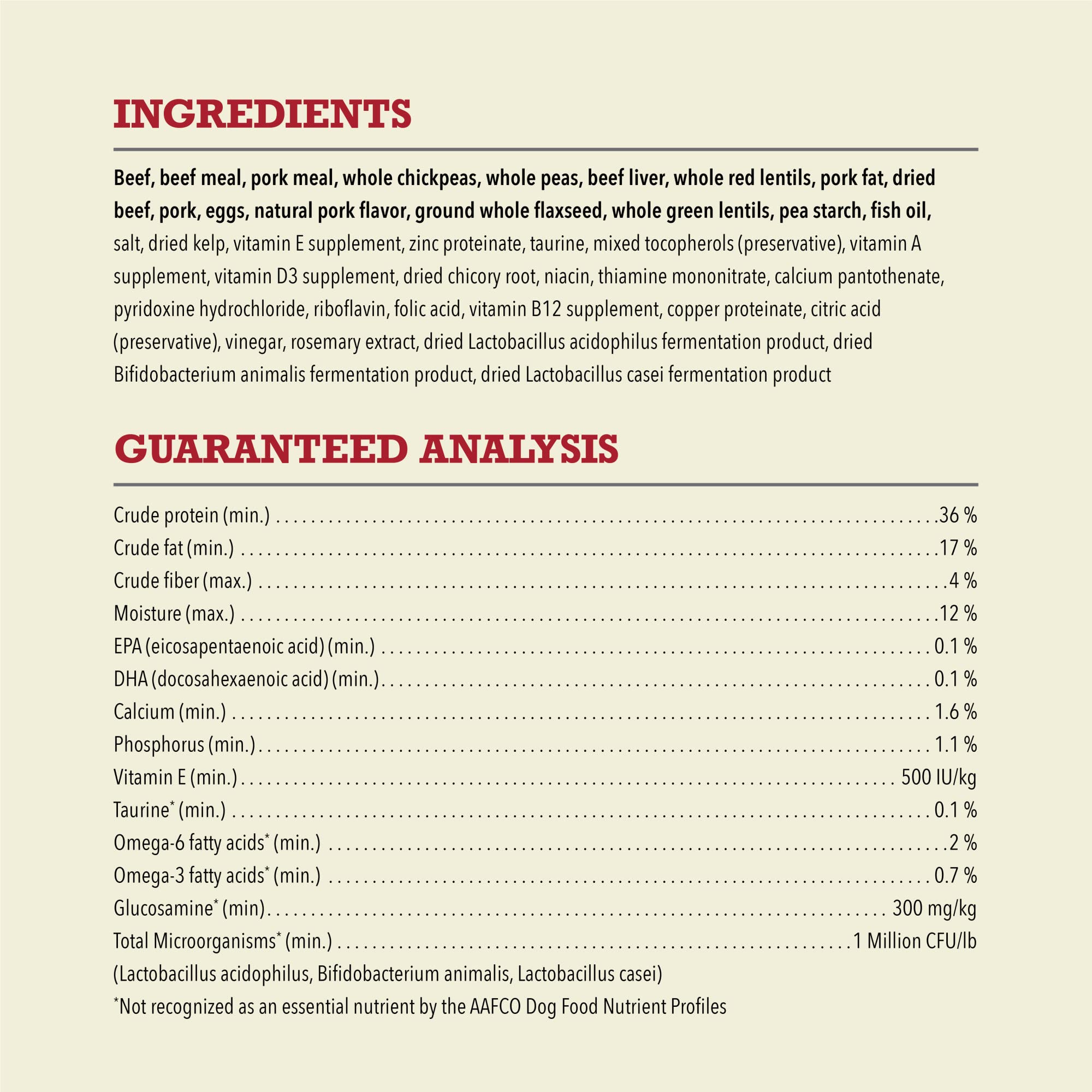 ACANA Butcher’s Favorites plant protein blend with chickpeas peas lentils