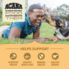 ACANA eggs visible in the mix provide nutritious protein.