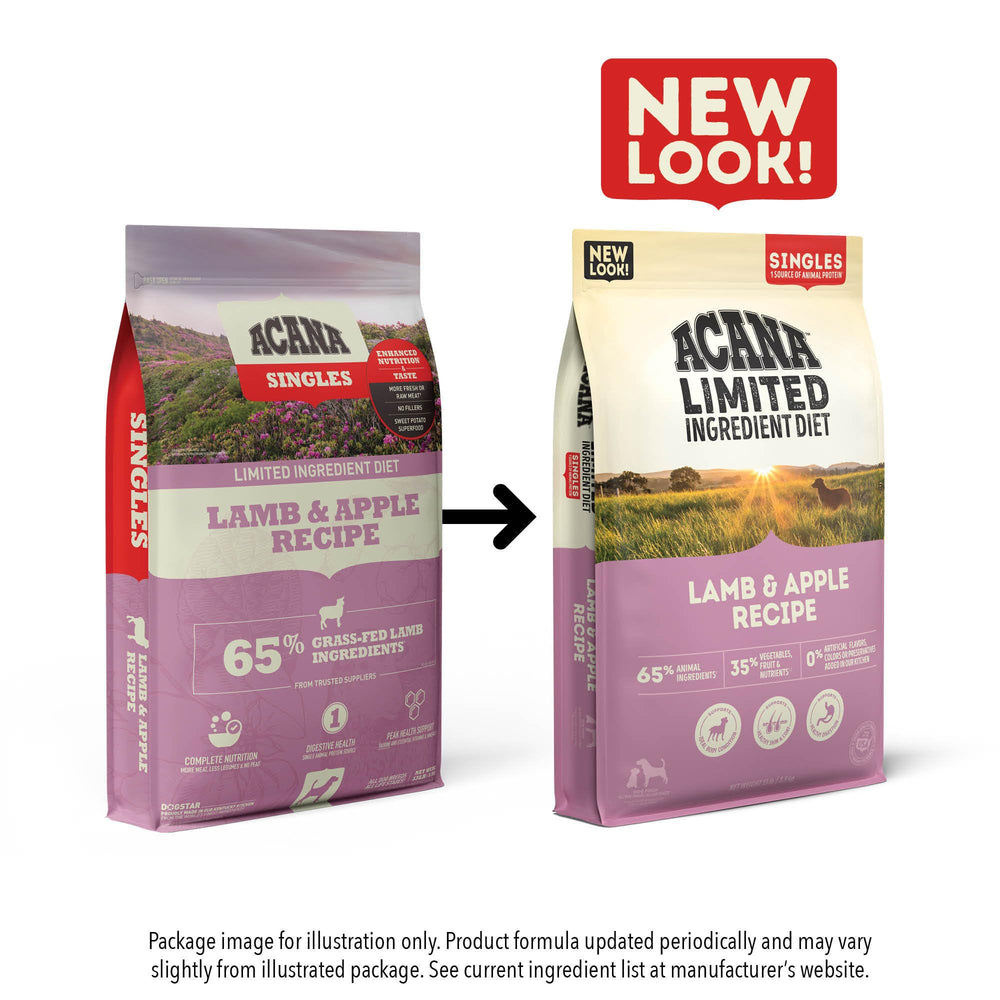 Freeze-dried coating on ACANA Singles kibble for enhanced flavor