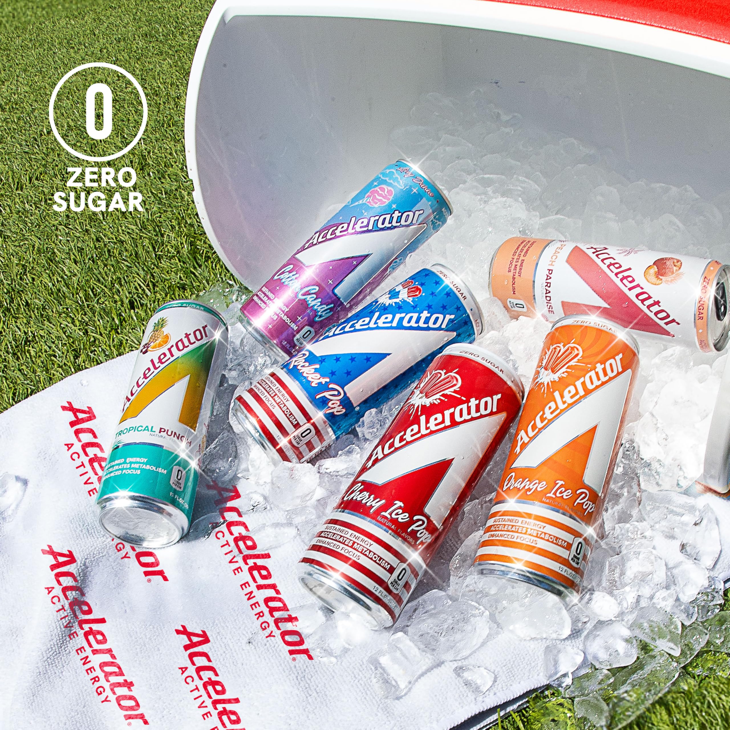 Accelerator features green tea extract for steady focus and energy.