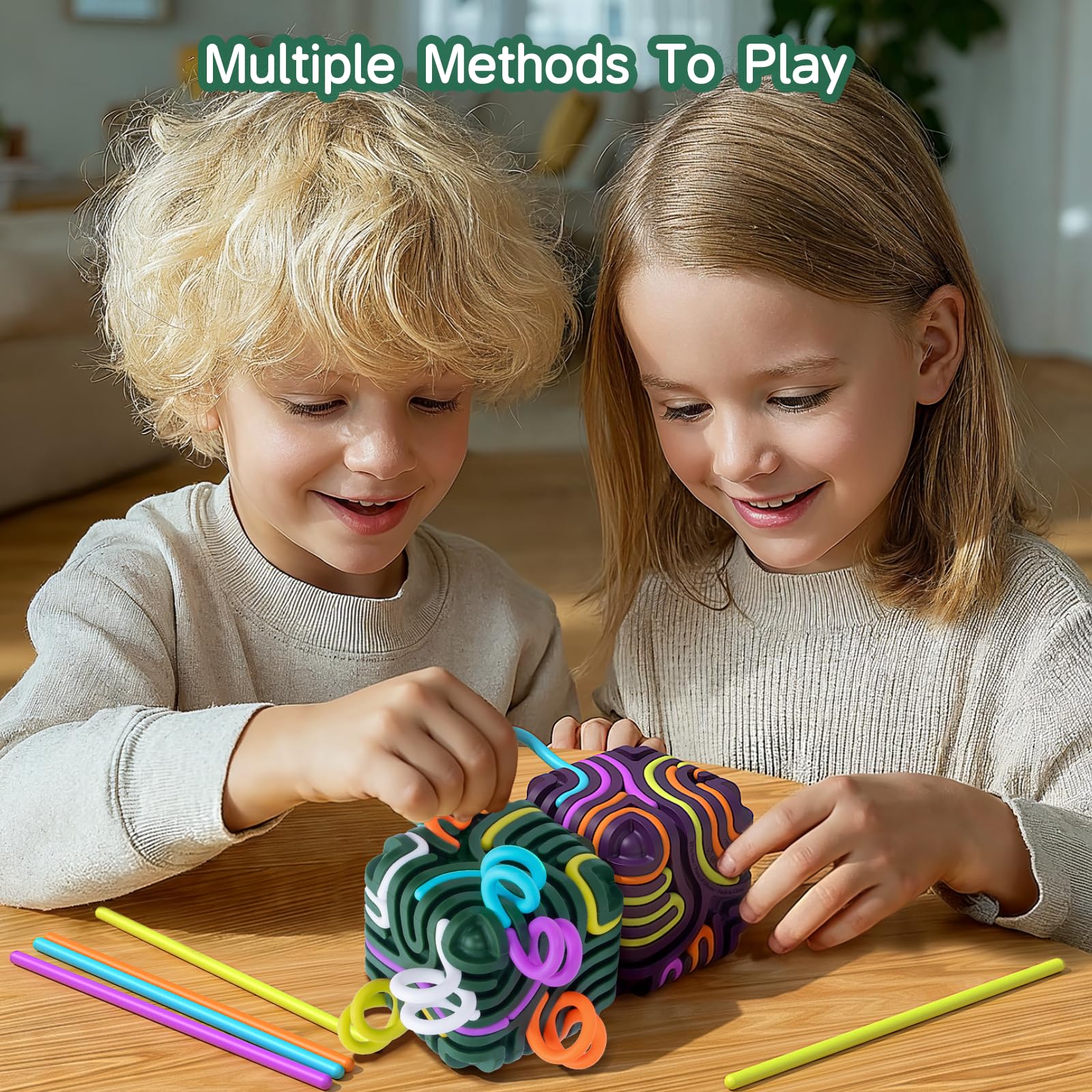 Accevo 3D Sensory Activity Board in hand illustrates portable, screen-free focus tool.