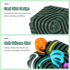 Accevo 3D Sensory Activity Board side view highlights compact design ideal for travel.