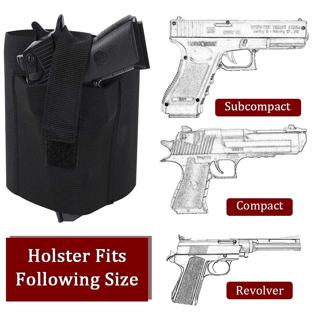 Spare magazine pocket on Accmor ankle holster for quick access