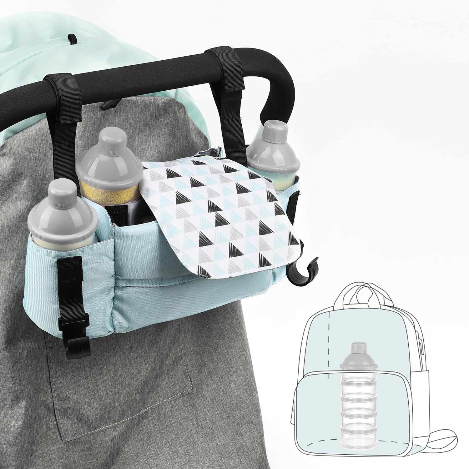 Accmor easy clean design for quick maintenance on outings