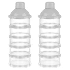 Accmor formula dispenser on the go showing five compartments for pre-measured servings