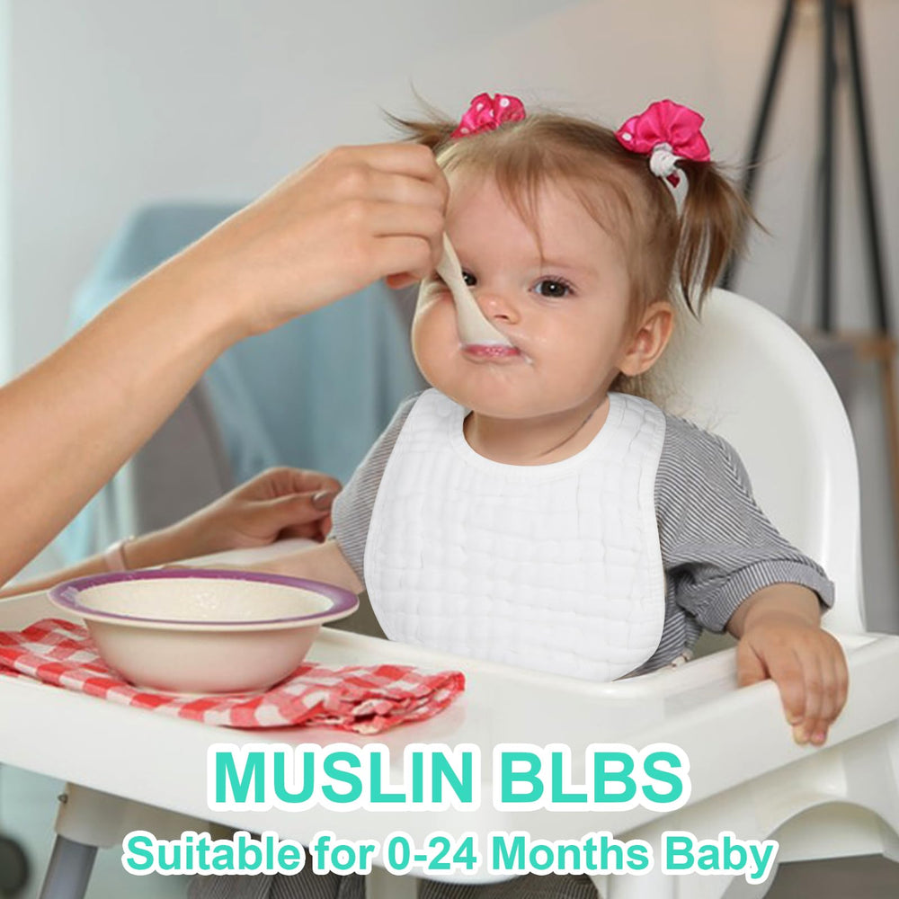 Accmor bibs soft lightweight fabric for newborn to toddler comfort