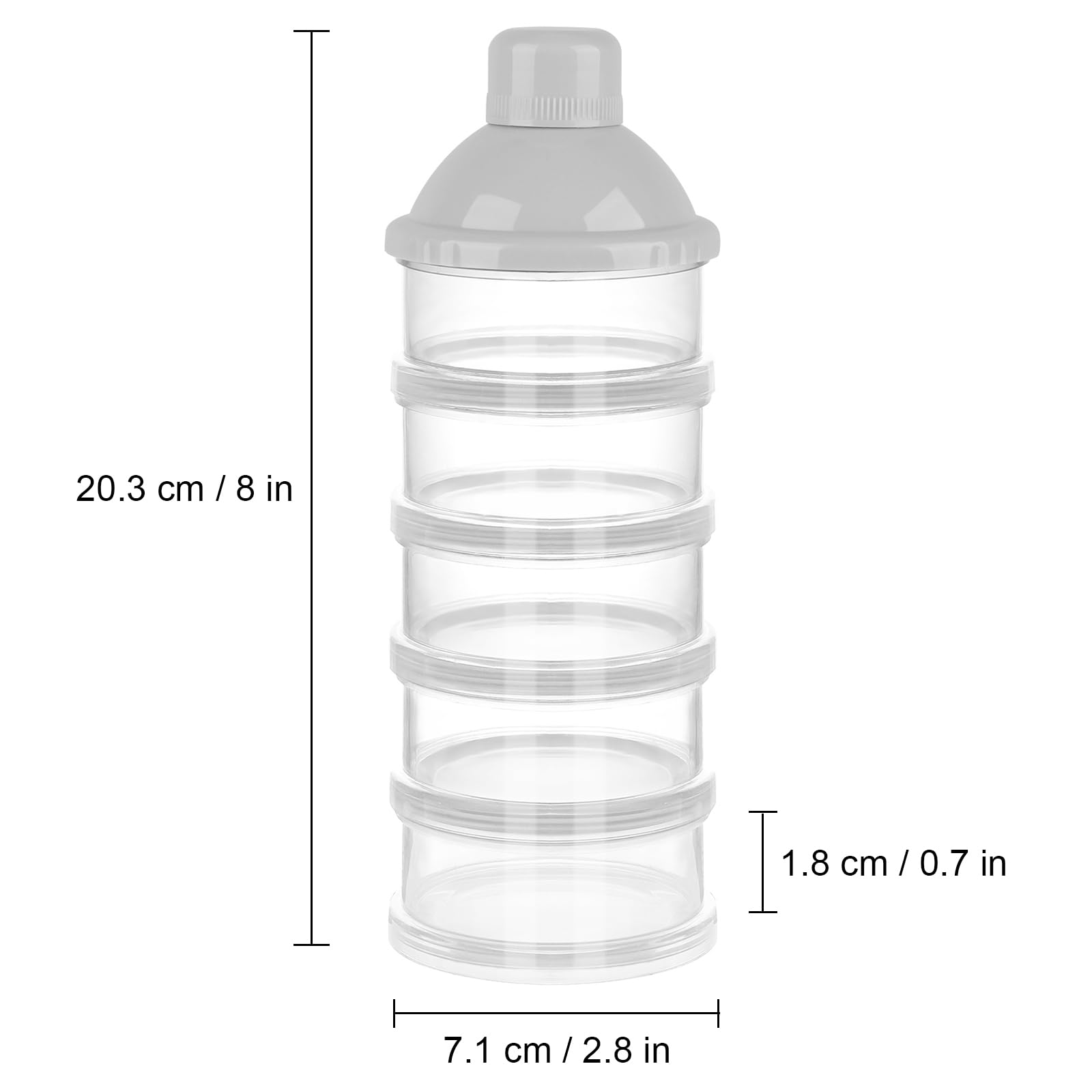 Accmor narrow footprint design fits easily in bags