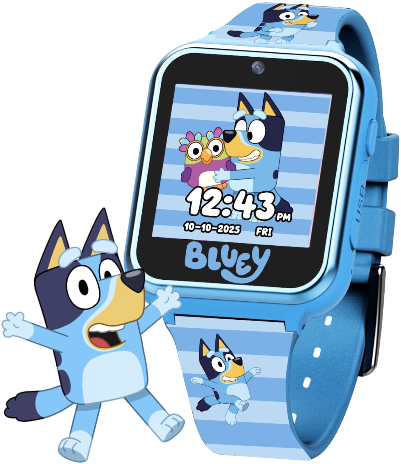 Accutime Bluey smartwatch camera captures playful selfies on kids' wrist