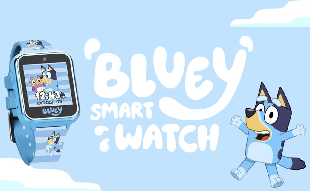 Accutime Bluey smartwatch offline play with built-in activities