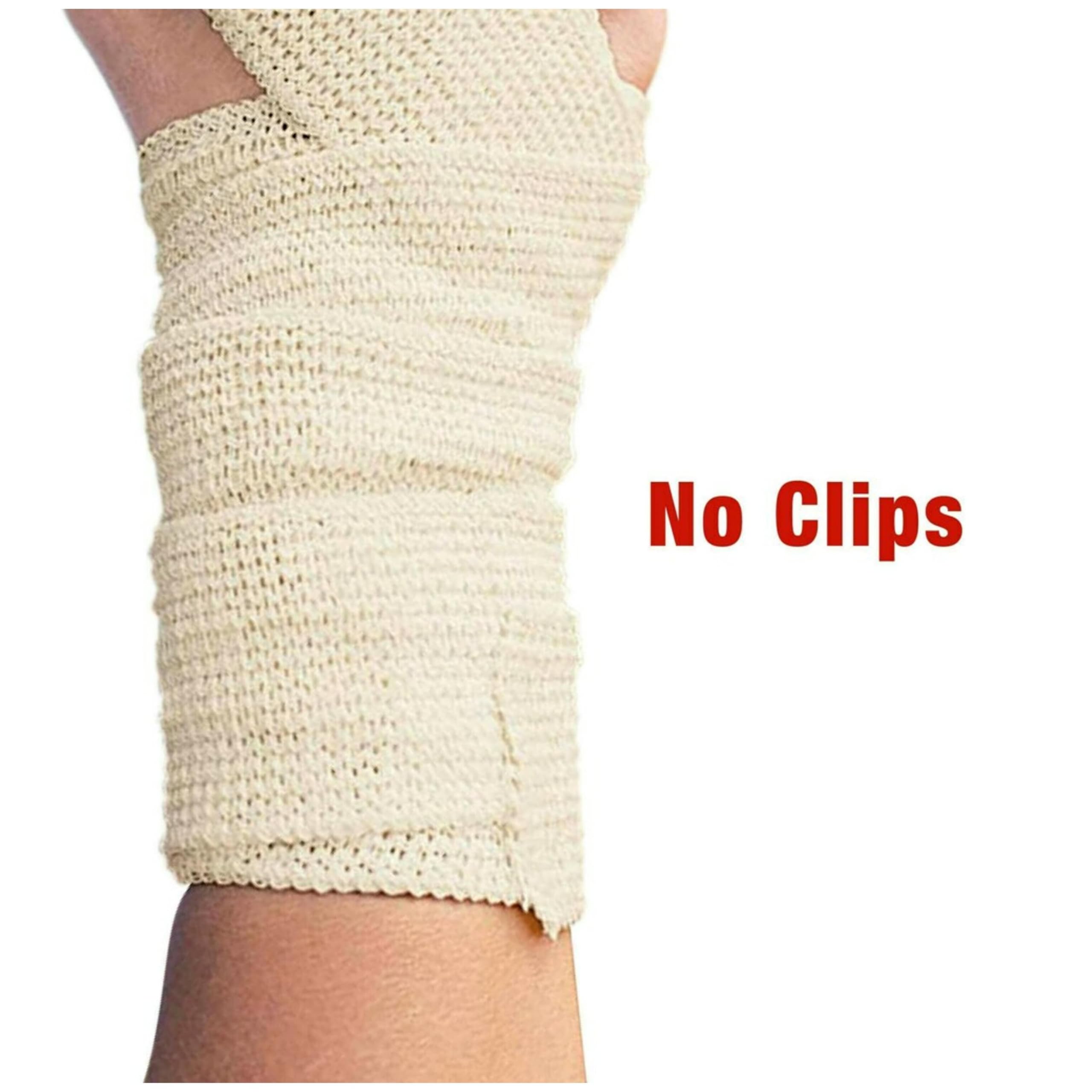 ACE 4 inch beige knee wrap for adjustable, comfortable coverage.