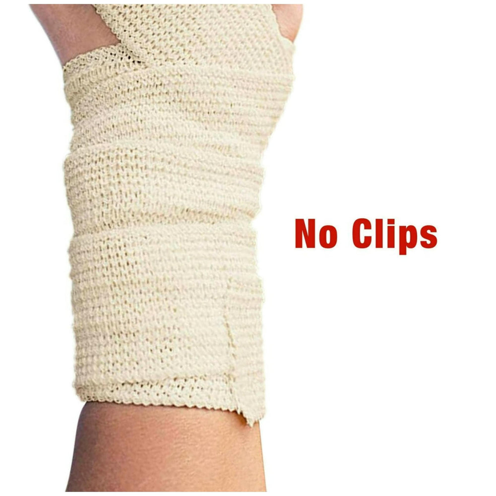 ACE 4 inch beige knee wrap for adjustable, comfortable coverage.