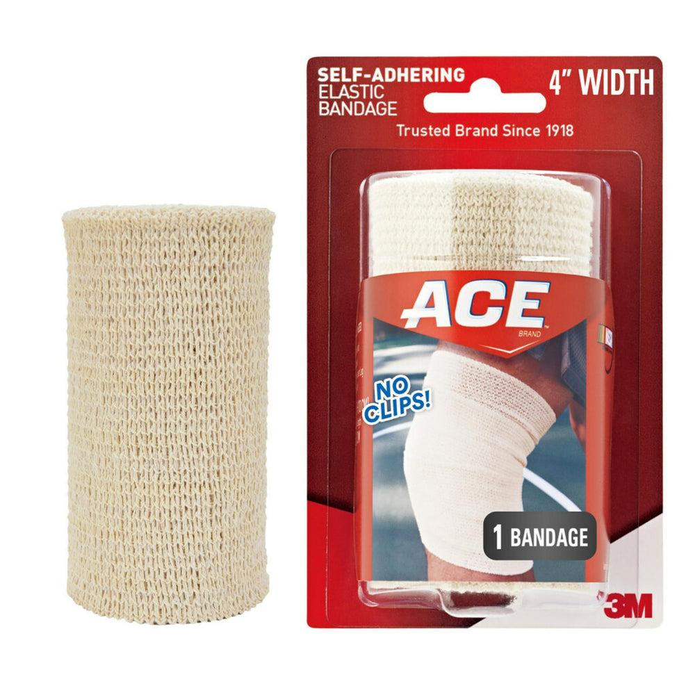 ACE 4 inch beige leg wrap offers discreet, comfortable support.