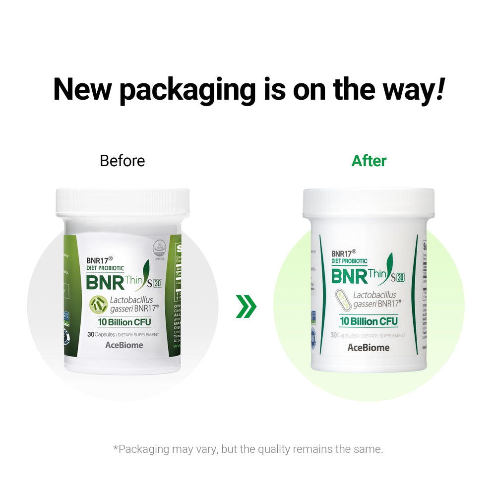 AceBiome BNRThin S30 vegetarian capsules emphasize non-GMO plant-based design