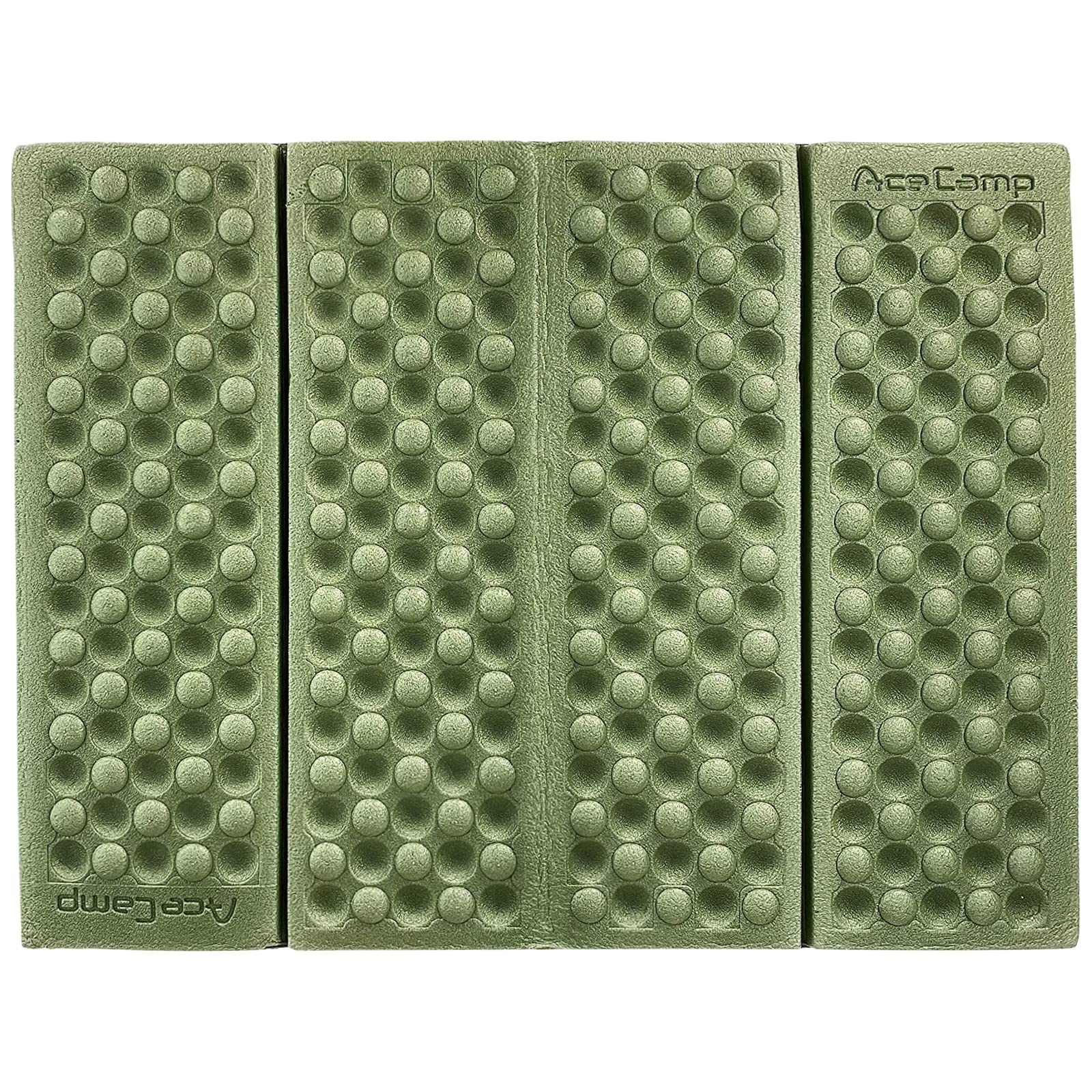 AceCamp Sitting Pad folded compact promotes easy transport in a daypack.