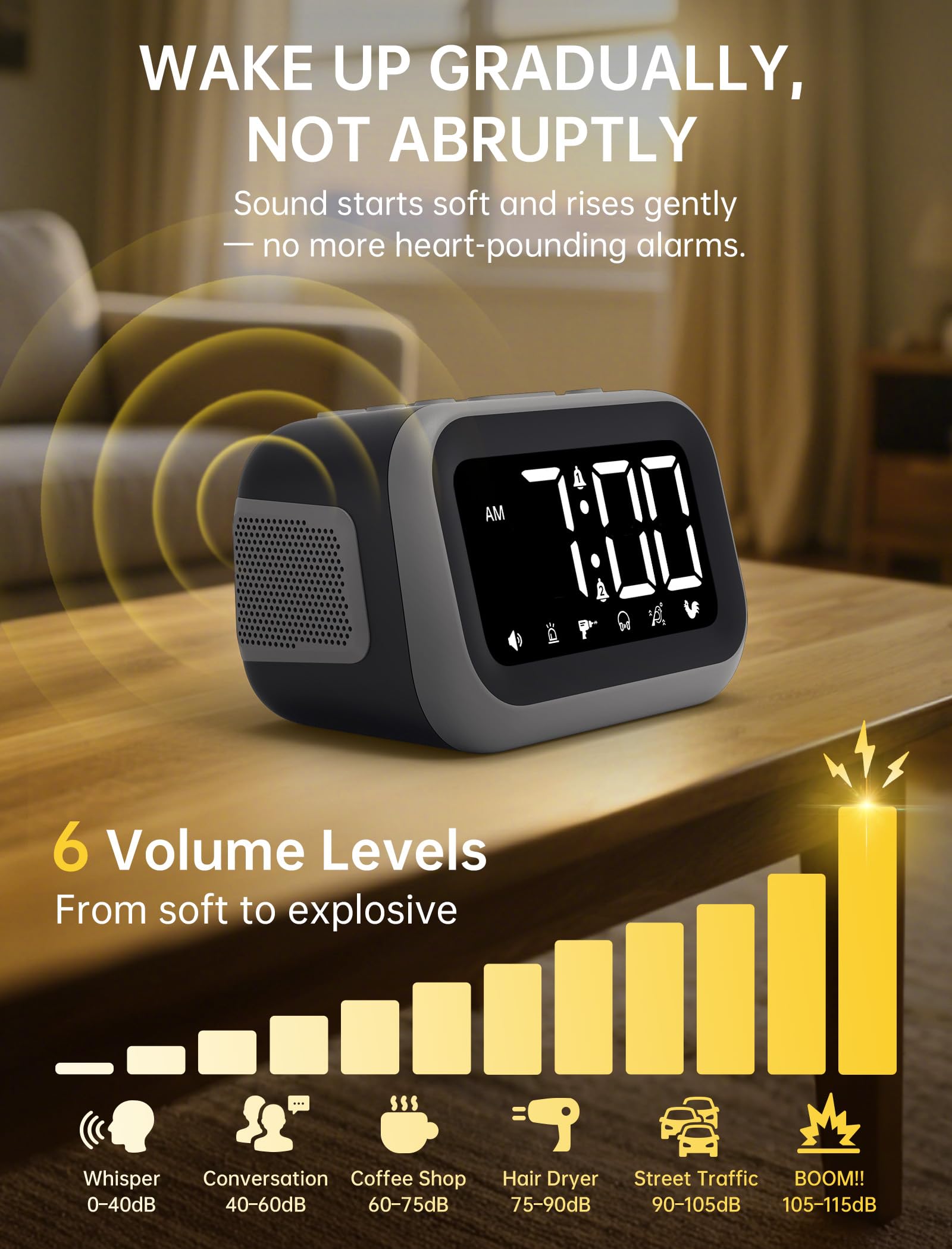 Acedeck built-in USB port charges devices overnight.