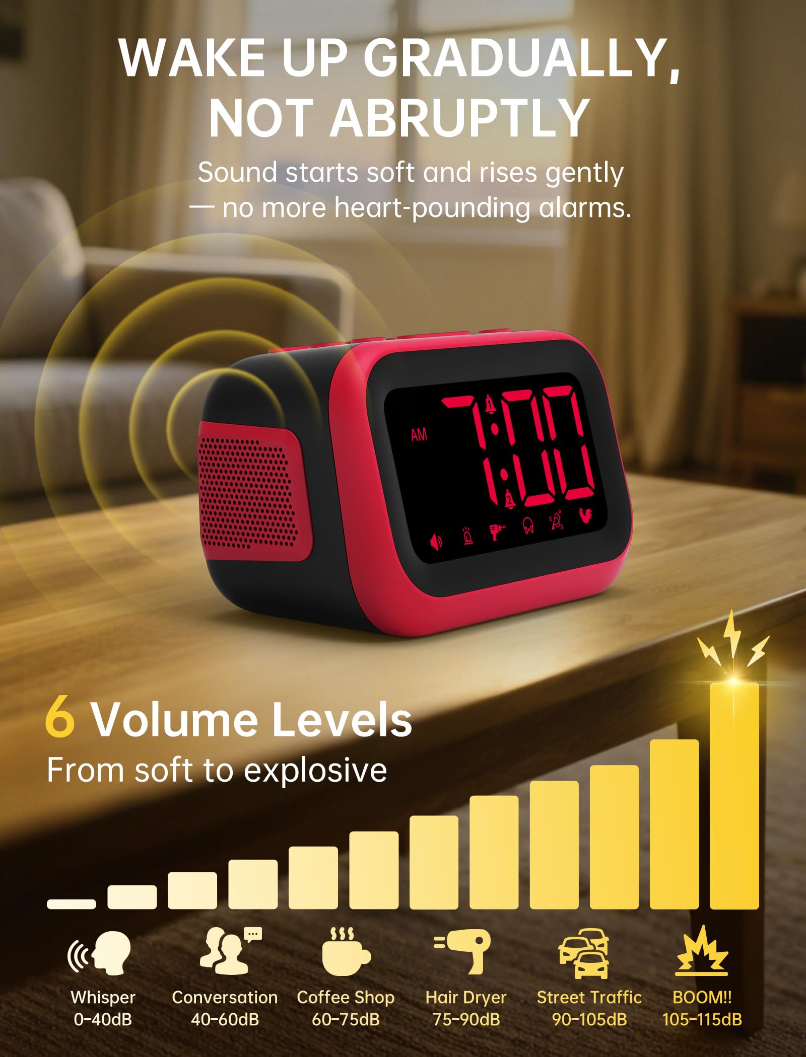 Acedeck ideal for teen college use with reliable morning alerts
