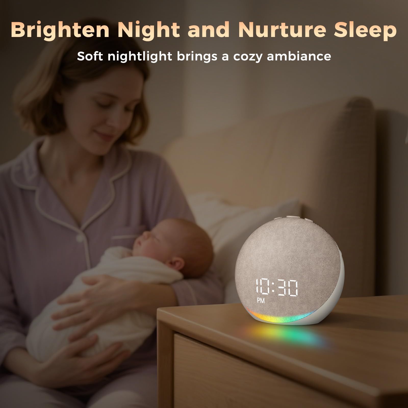Acedeck compact design fits neatly on a nightstand.