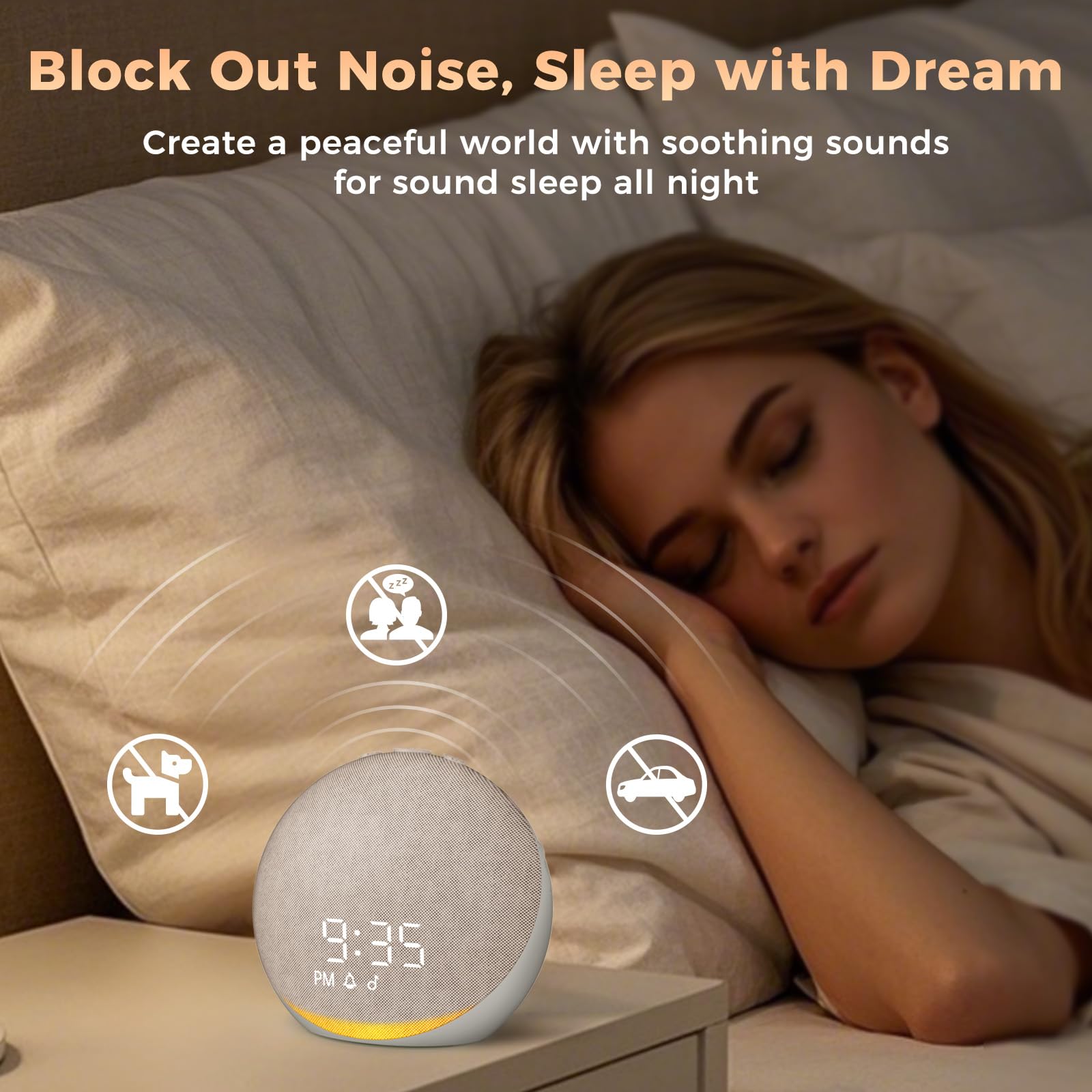 Acedeck wake-up alarm with natural sounds for gentle mornings.