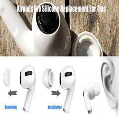 Acediar AirPods Pro tips with noise reduction net enhance sound clarity during commutes