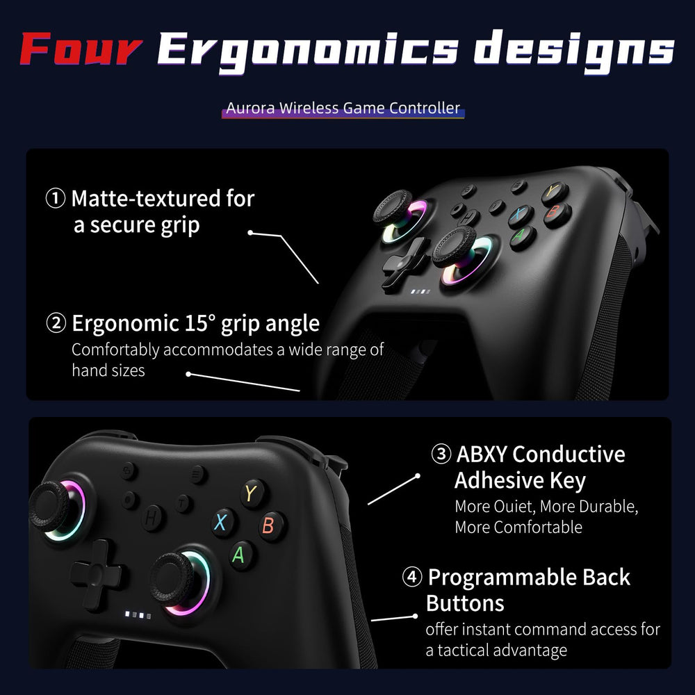AceGamer Aurora II rotary motors provide enhanced tactile feedback