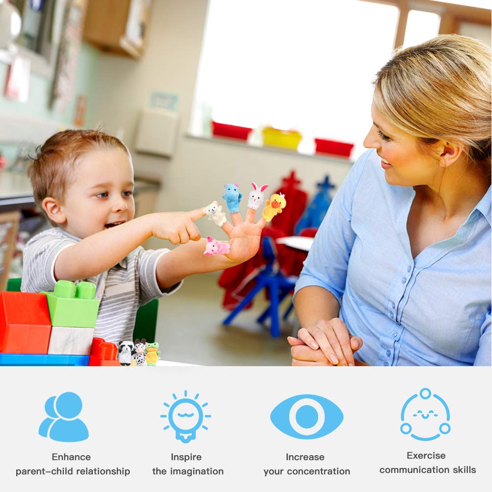 Acekid duck finger puppet supports animated storytelling and questions.