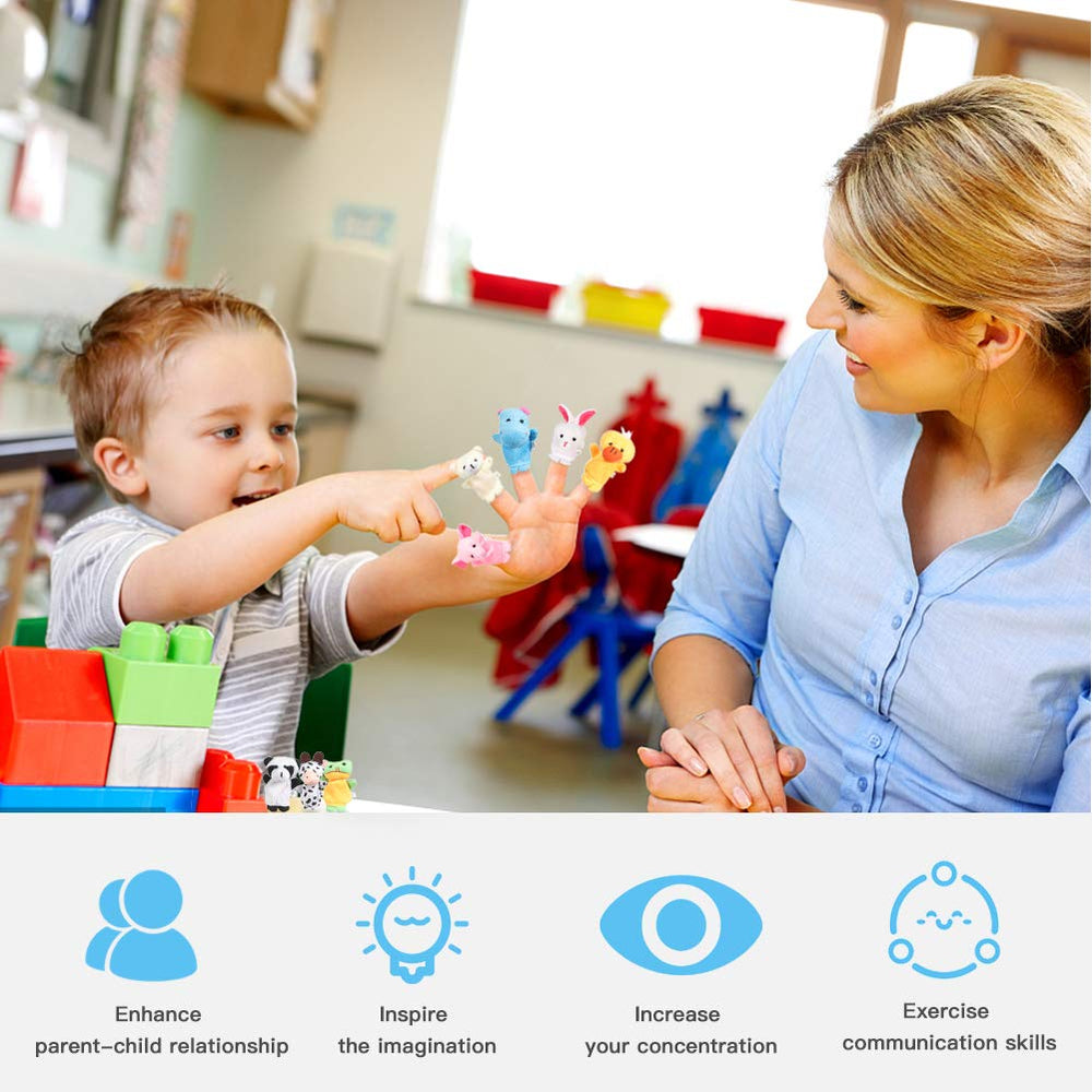 Acekid duck finger puppet supports animated storytelling and questions.