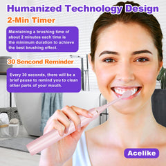 Acelike smart timer two-minute reminder for efficient brushing routines