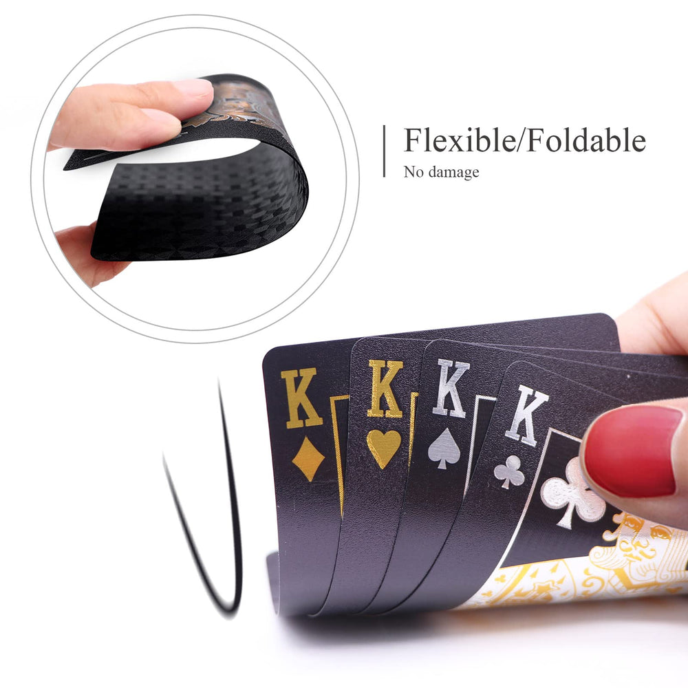 ACELION Black Diamond Cards durable and portable for travel and outdoor games.