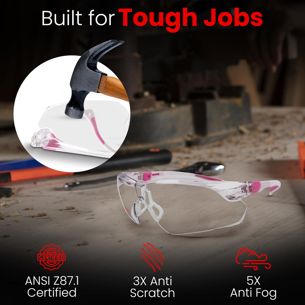 Aceoptics anti-fog lenses maintain clear visibility during activity.