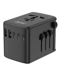 Acer universal travel plug adapter 6in1-outlet for versatile worldwide charging.