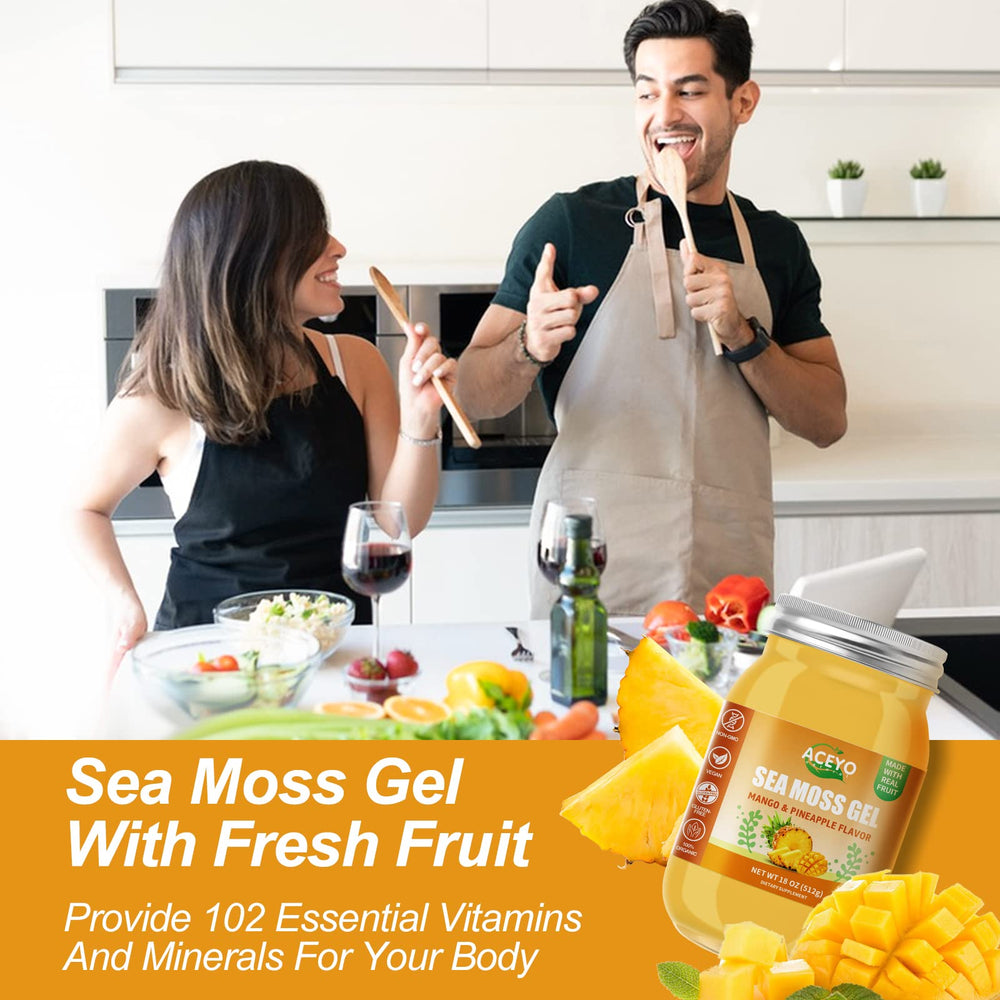 ACEYO sea moss gel family-friendly option for desserts or shakes