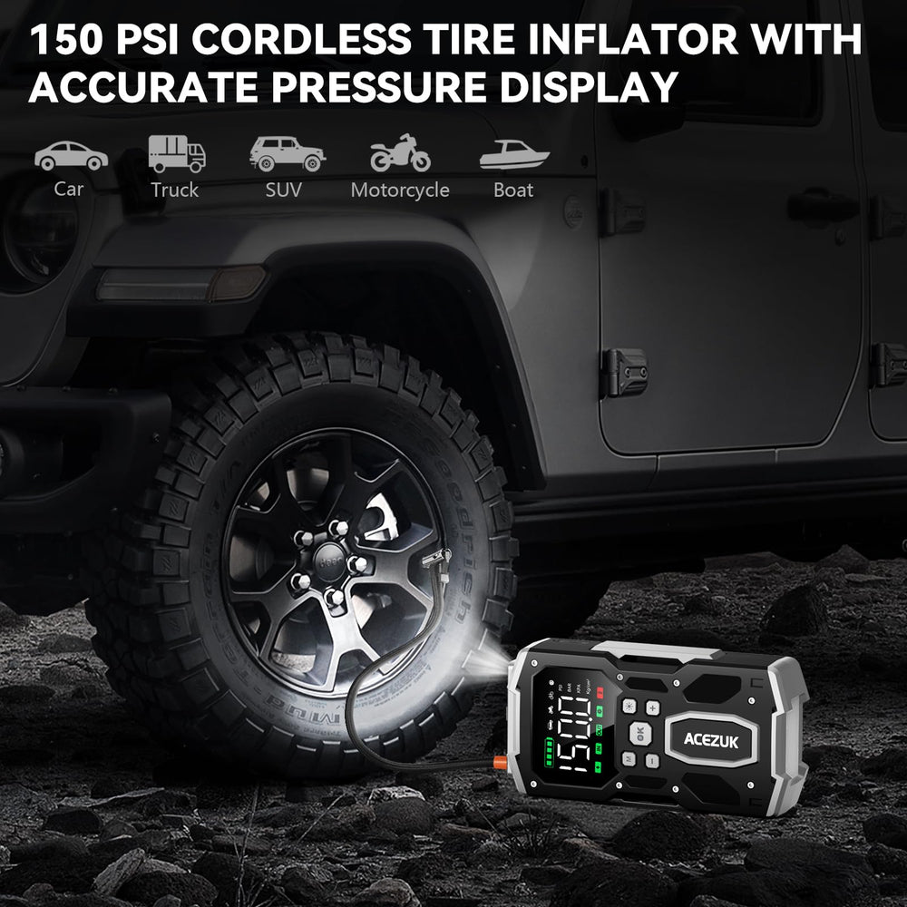 ACEZUK built-in LED flashlight for night-time visibility