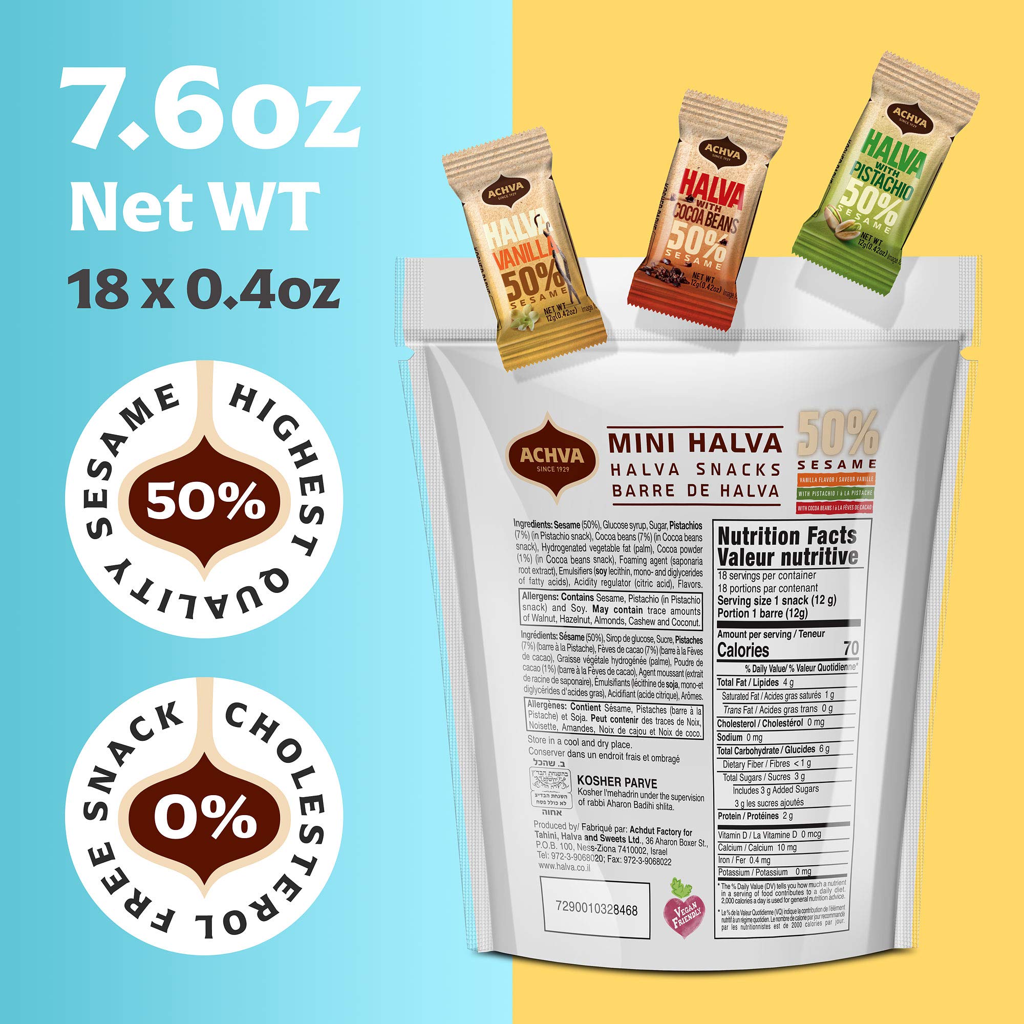 Achva Halva Mini Snacks gift idea — thoughtful treat for friends and dessert lovers