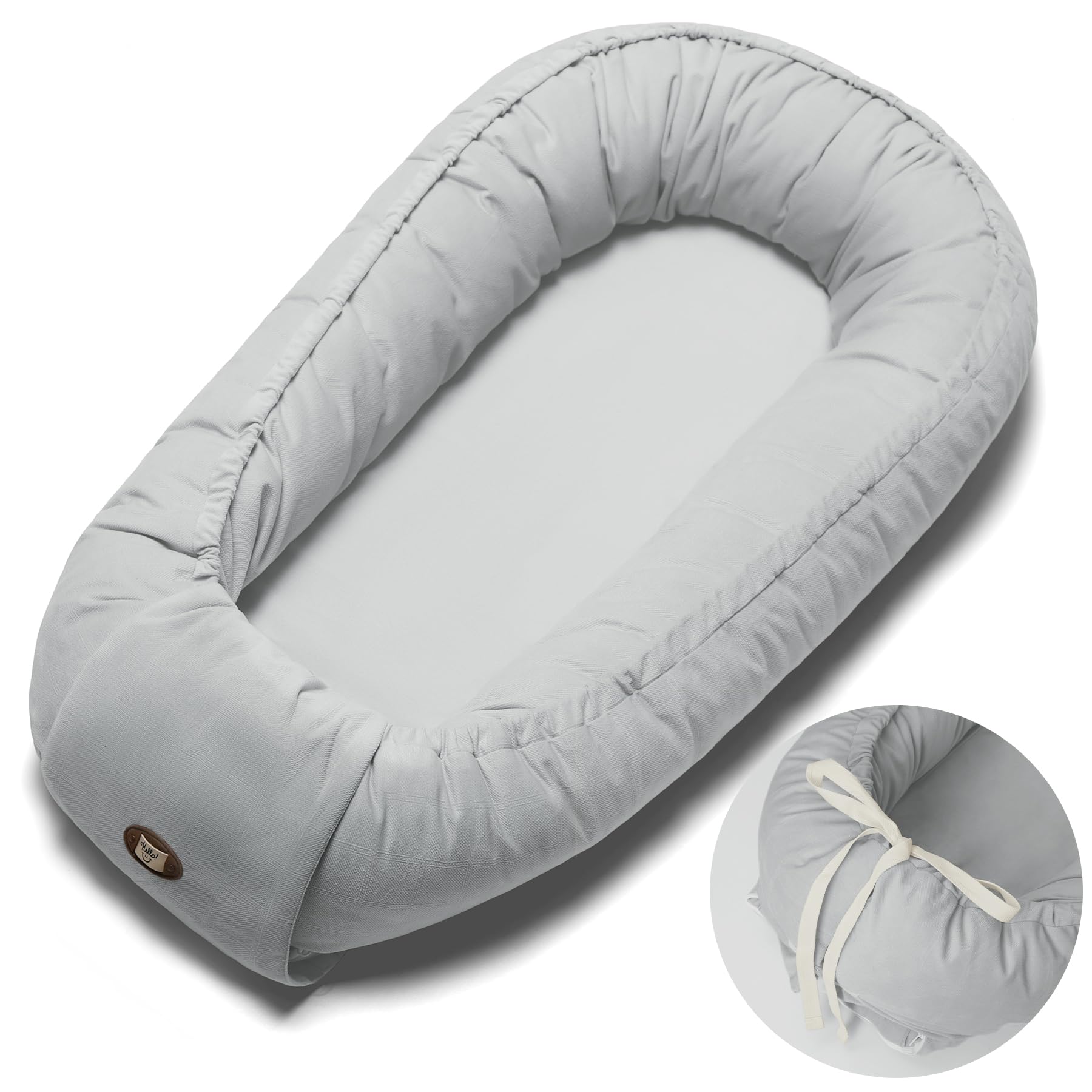 ACIROC Baby Lounger with 360° embrace for secure newborn positioning and cozy rest.