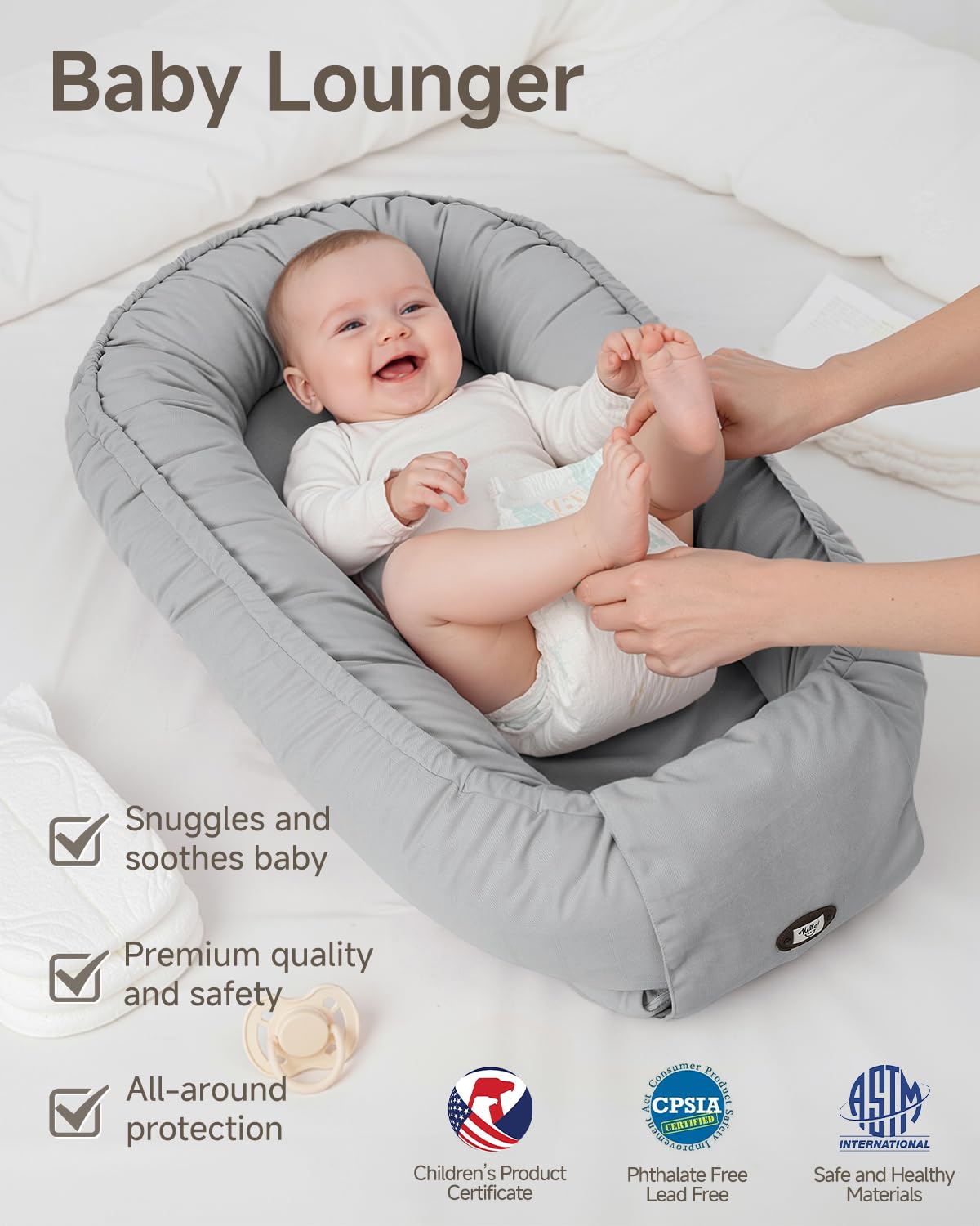 ACIROC Lounger cover is detachable for easy washing and quick cleanup.
