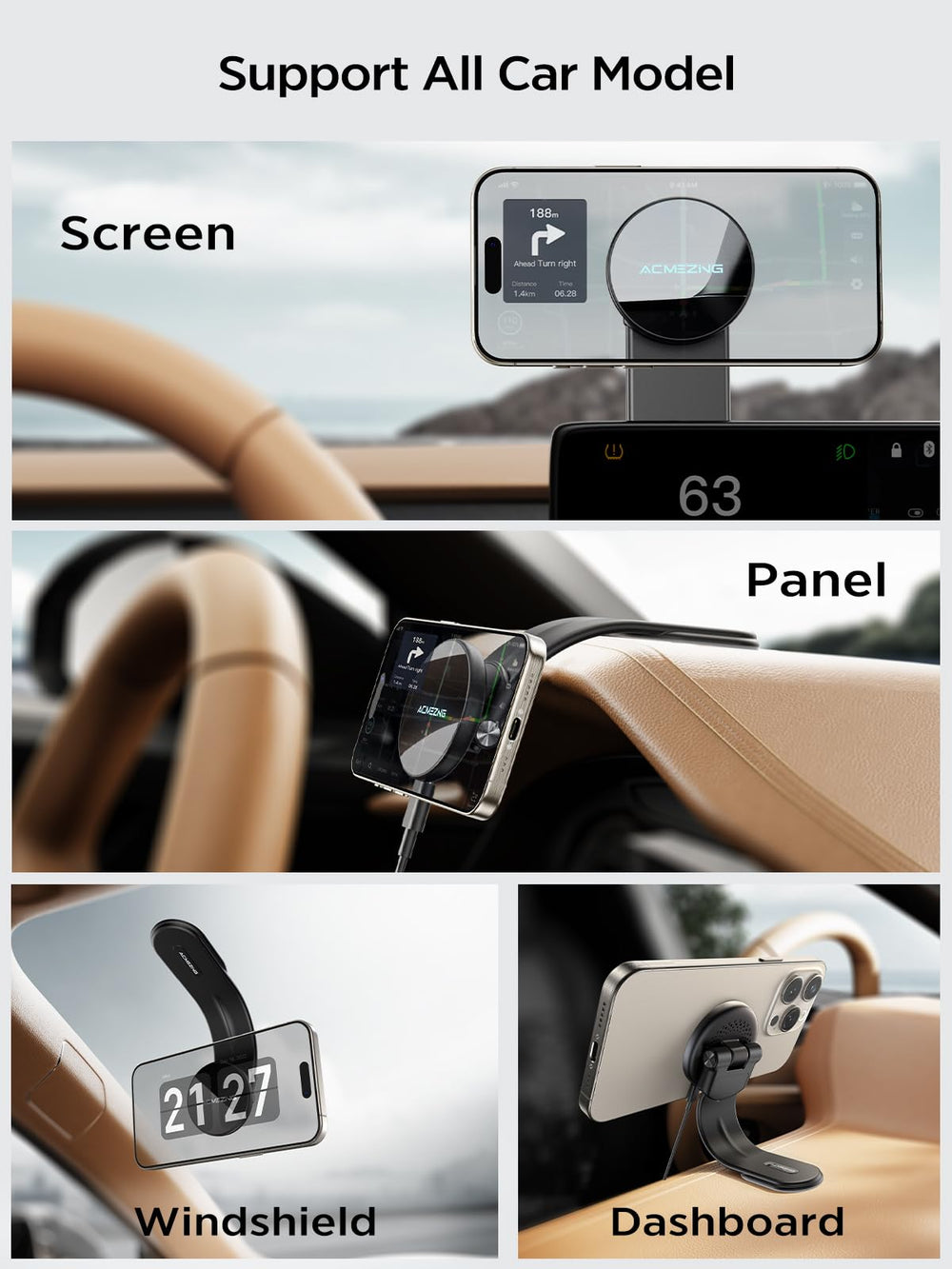 ACMEZING Velcro design allows quick relocation and adjustment