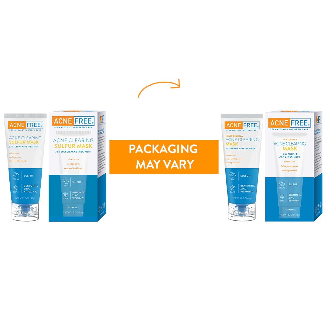AcneFree 3.5% sulfur formula in action to reduce oil on skin.