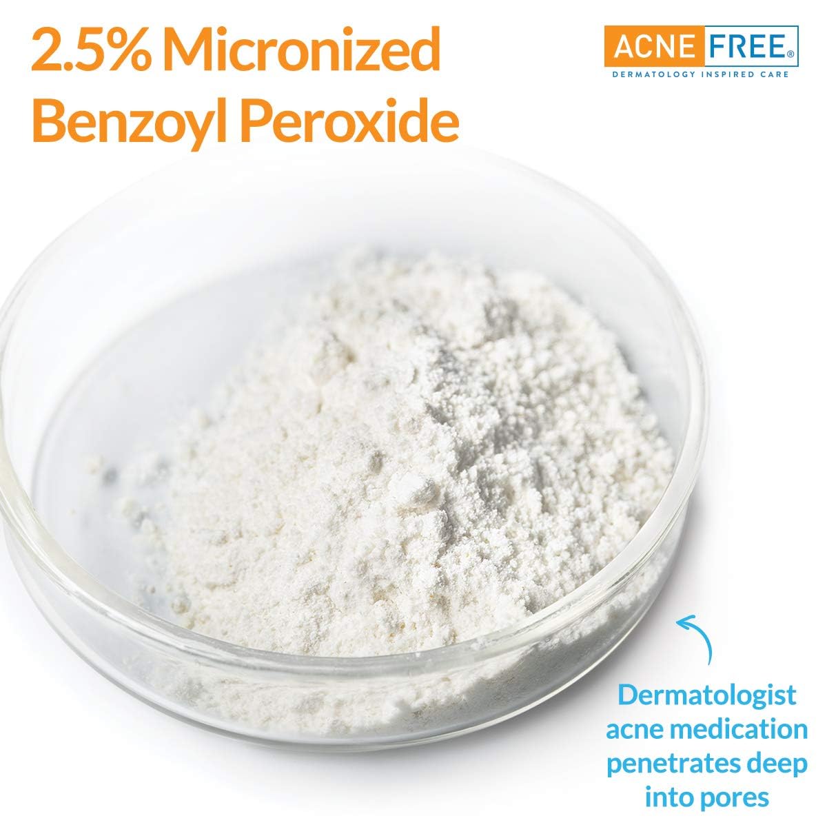 AcneFree face and body cleanser use showing versatile application for skin care.